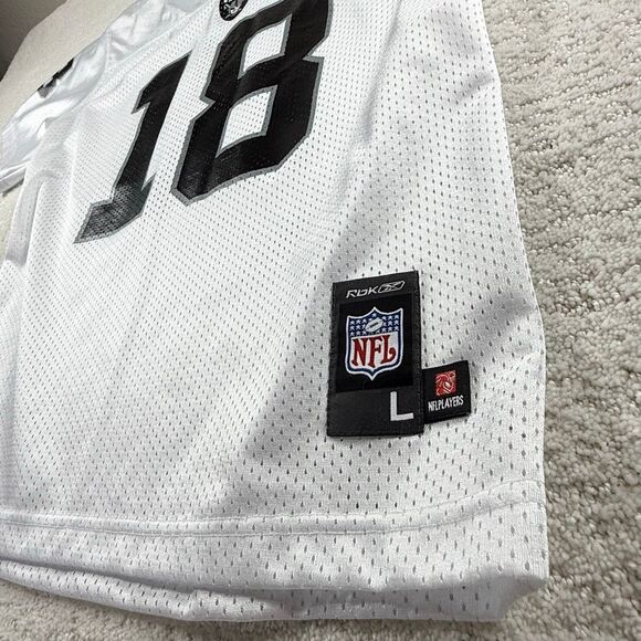 Reebok Vintage On Field NFL Players Oakland Raiders Jersey Randy Moss #18 - Big - Picture 3 of 8